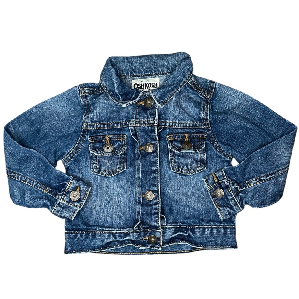 OshKosh B'gosh‎ Blue Jean Denim Trucker Jacket 4t Girl's